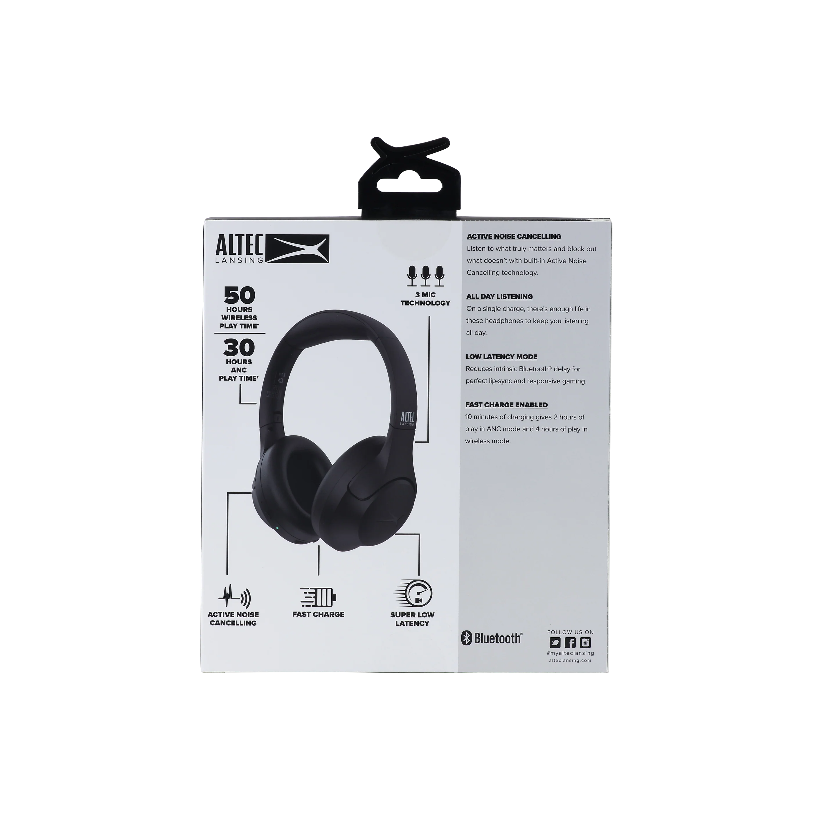 Altec Lansing ComfortQ 2.0 Hybrid ANC Wireless Headphones - Image 6